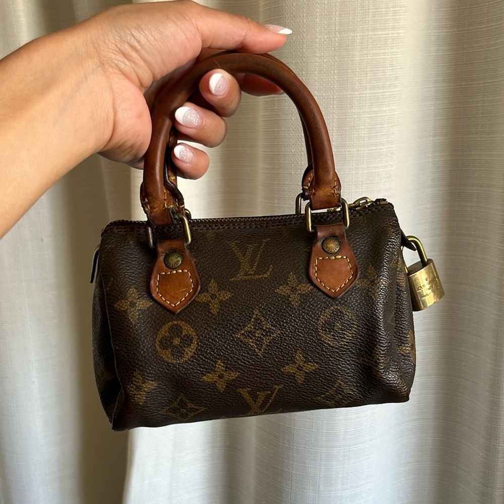 Louis Vuitton Monogram Mini Speedy in Brown and Tan